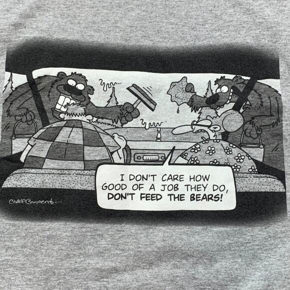Funny Comic Bear T-Shirt - Picture 2 of 3